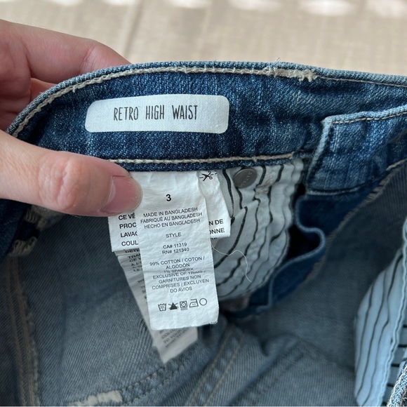 Garage Jean shorts retro high waist size 3 - Picture 4 of 4